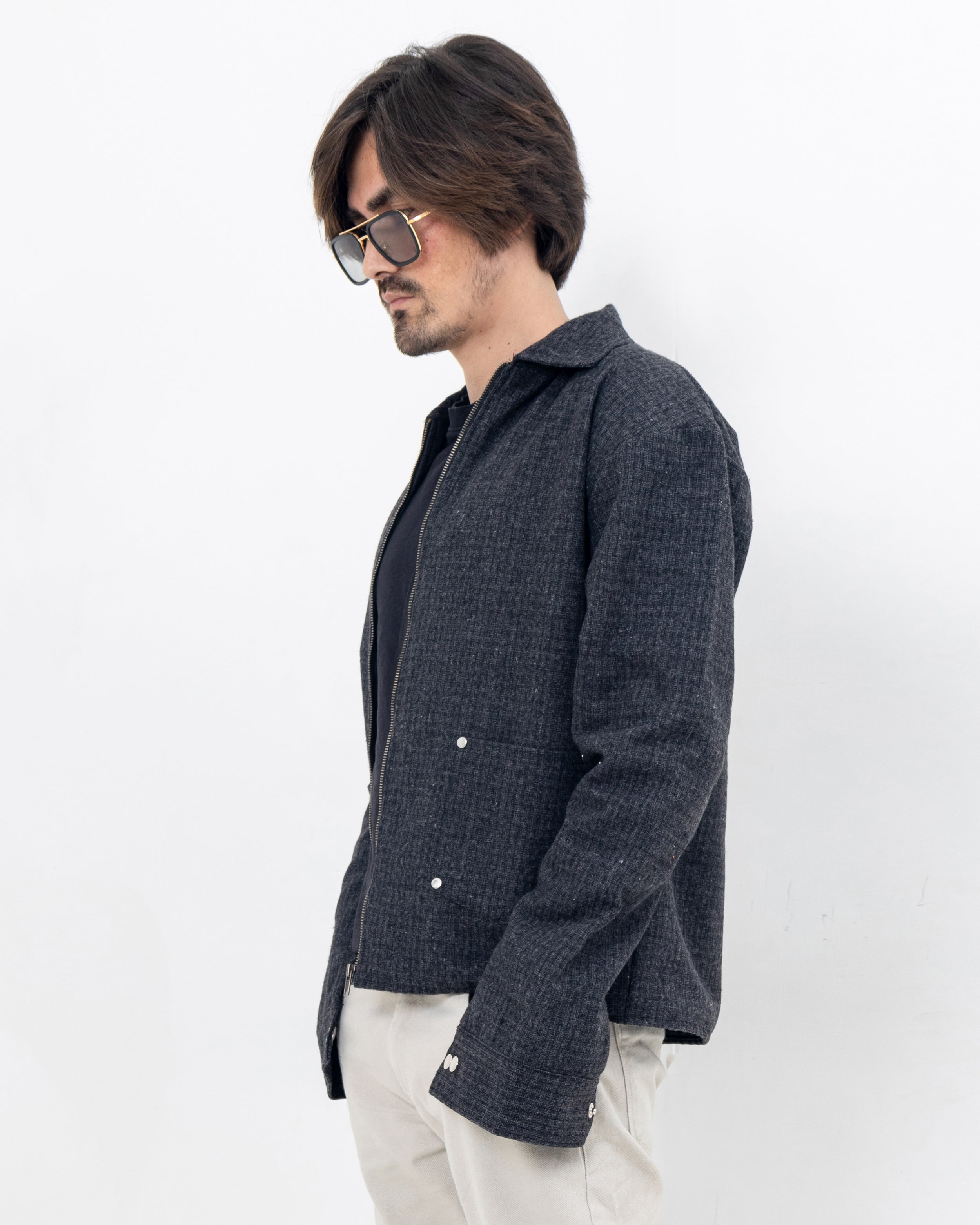 Heritage Wool Jacket - Charcoal Grey