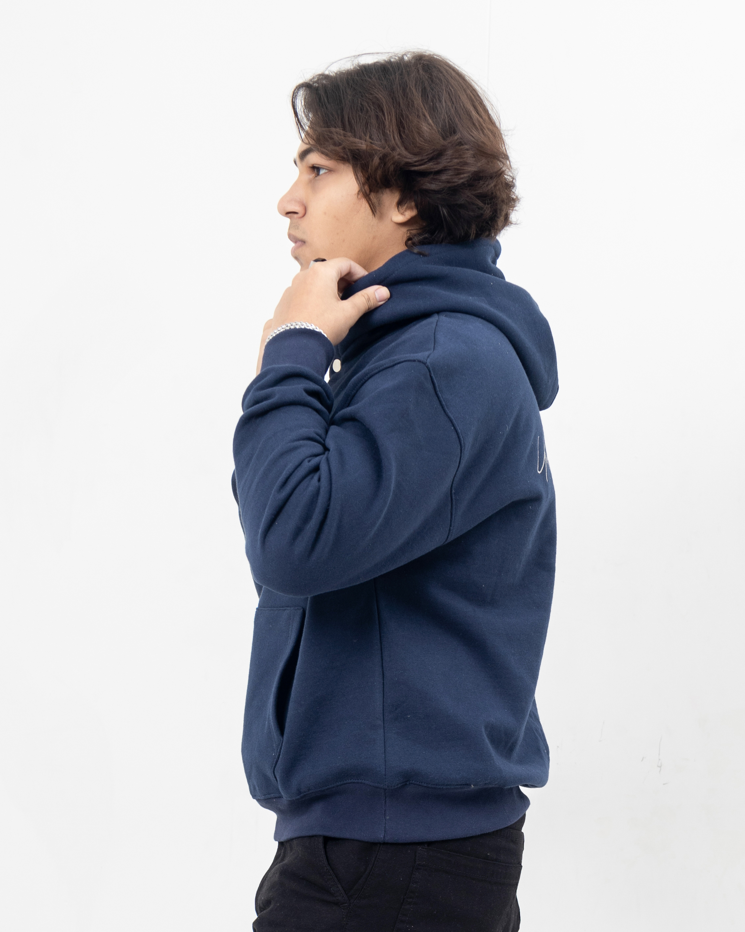 Nomad Crop Hoodie - Midnight Navy